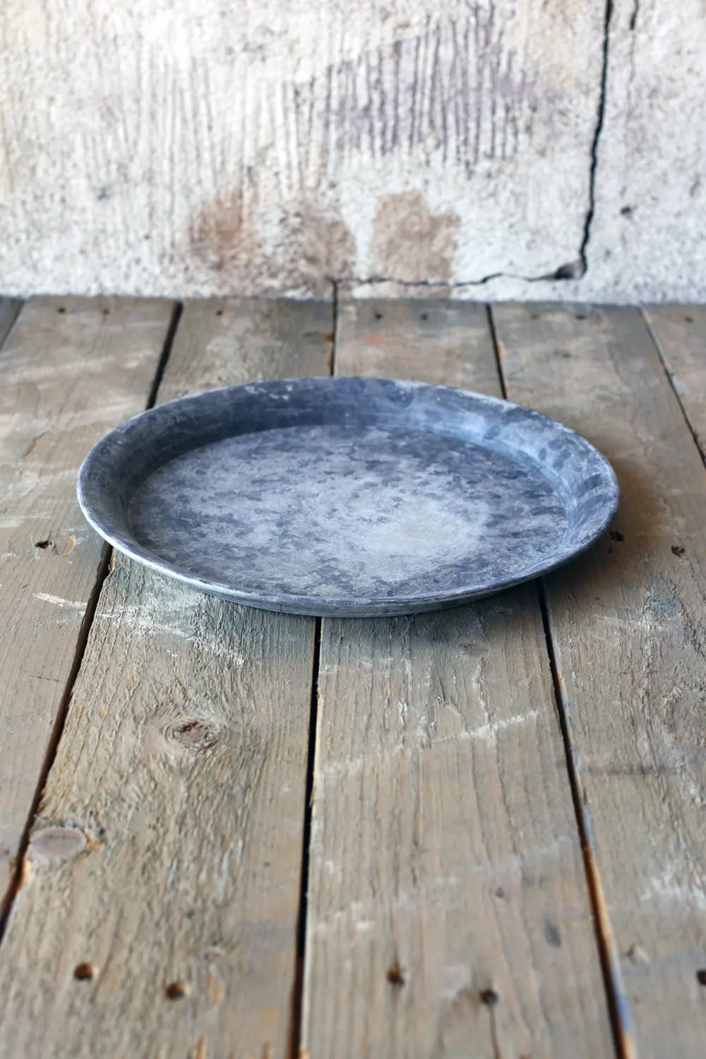 Lee plåtfat råzink Ø22 cm