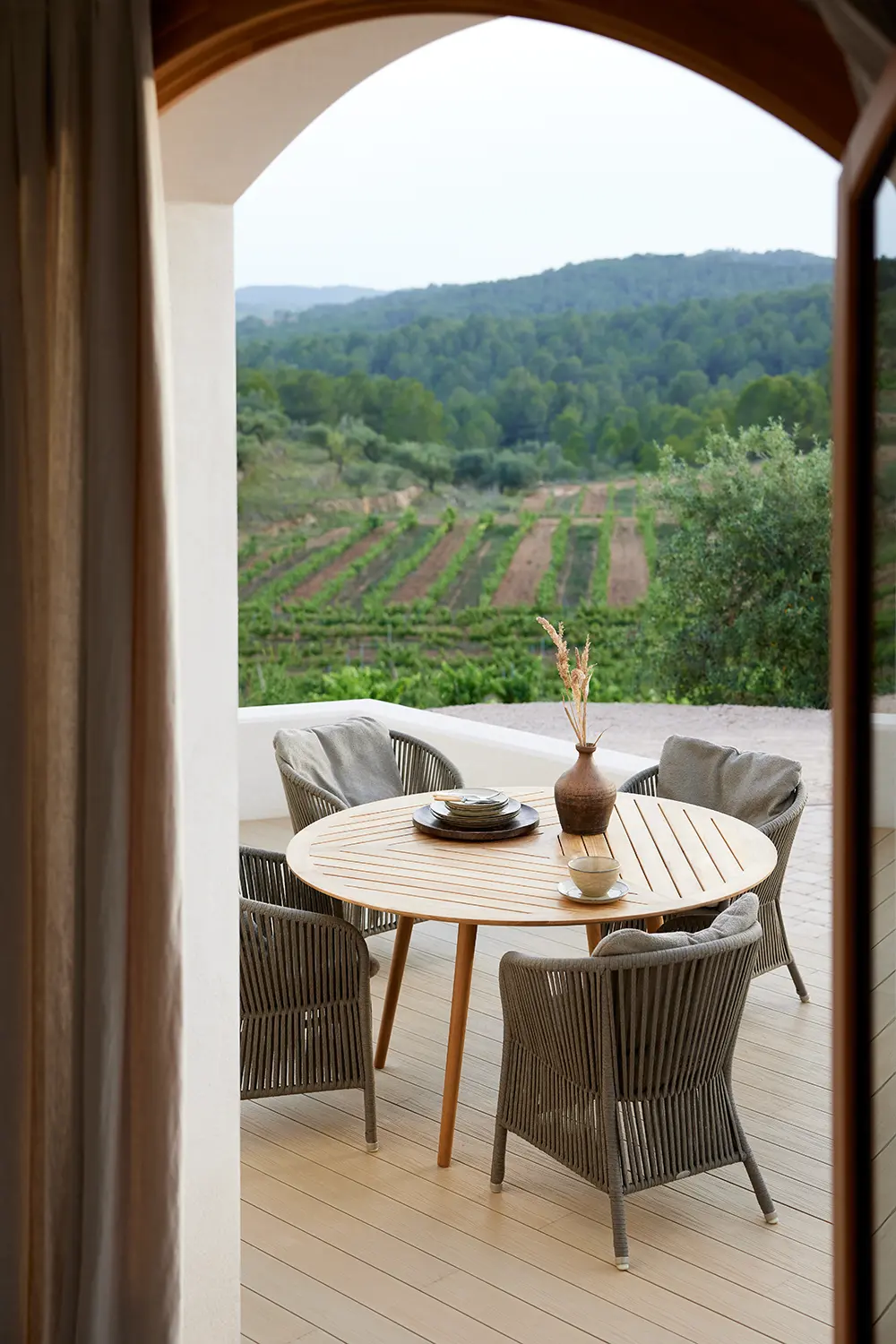 Define matbord Teak Ø120 cm