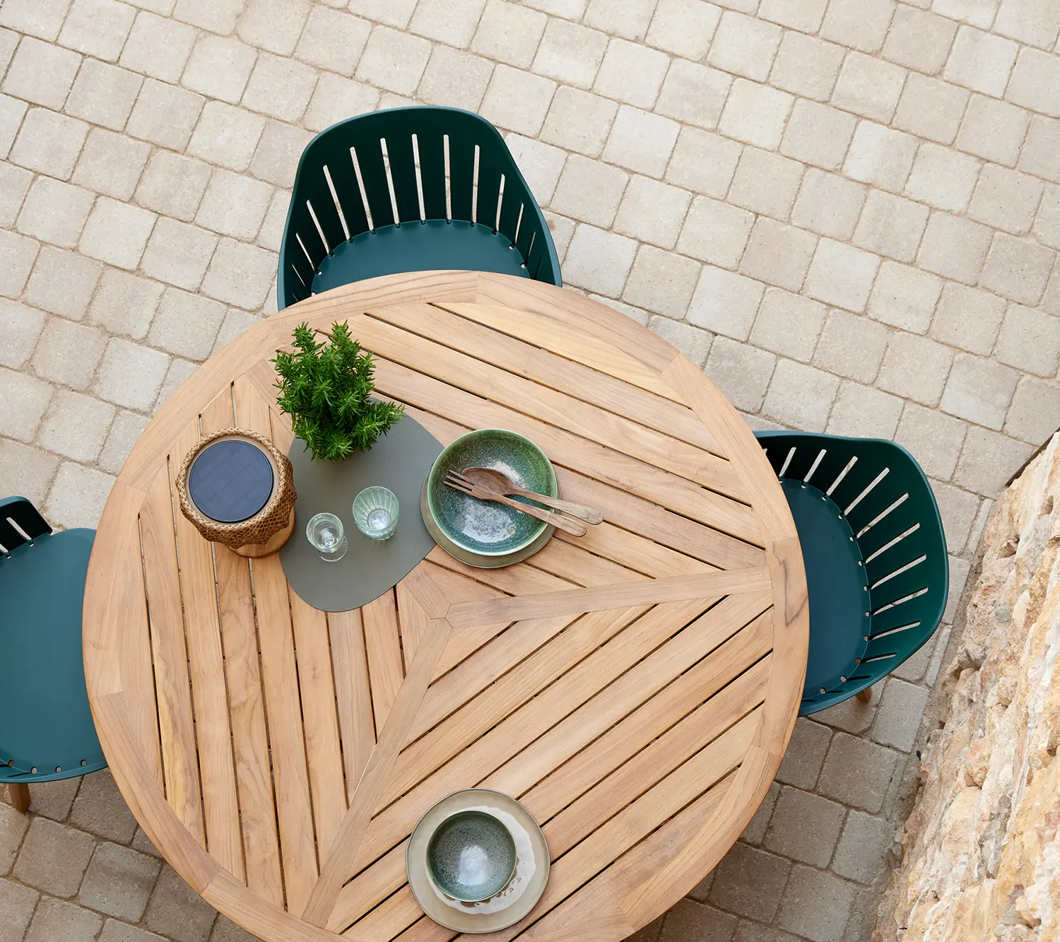 Define matbord Teak Ø144 cm