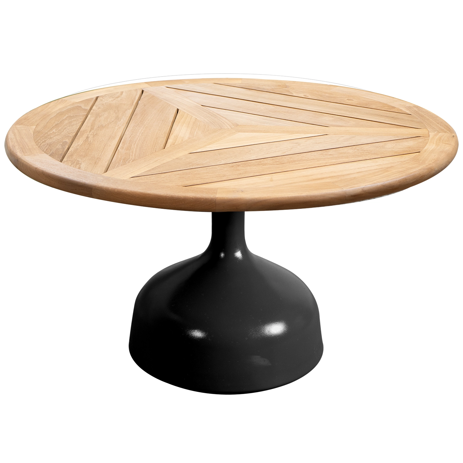 Product Image for Glaze soffbord Lavagrå/Teak Ø80 cm