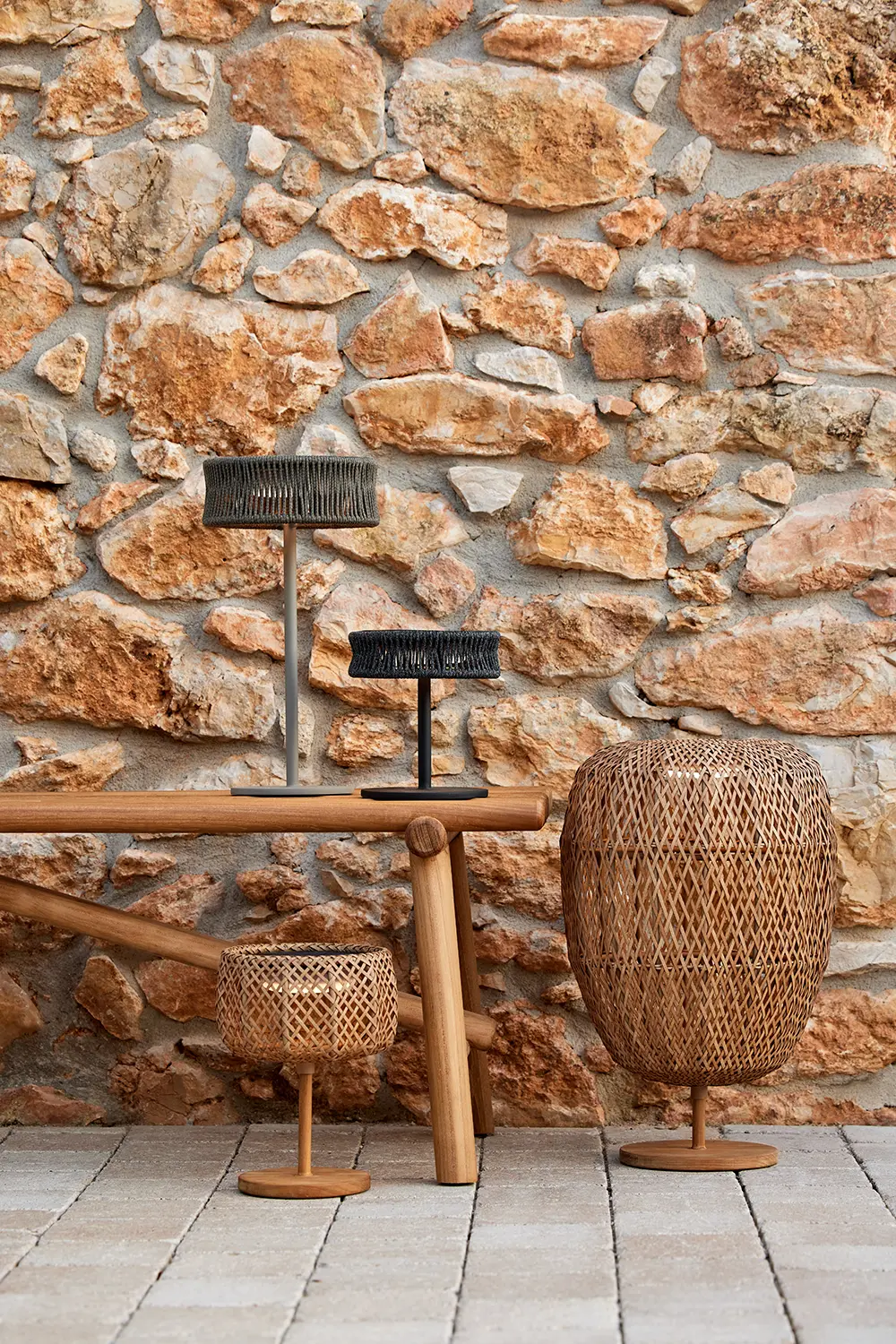 Illusion bordslampa mellan taupe - Bild 4