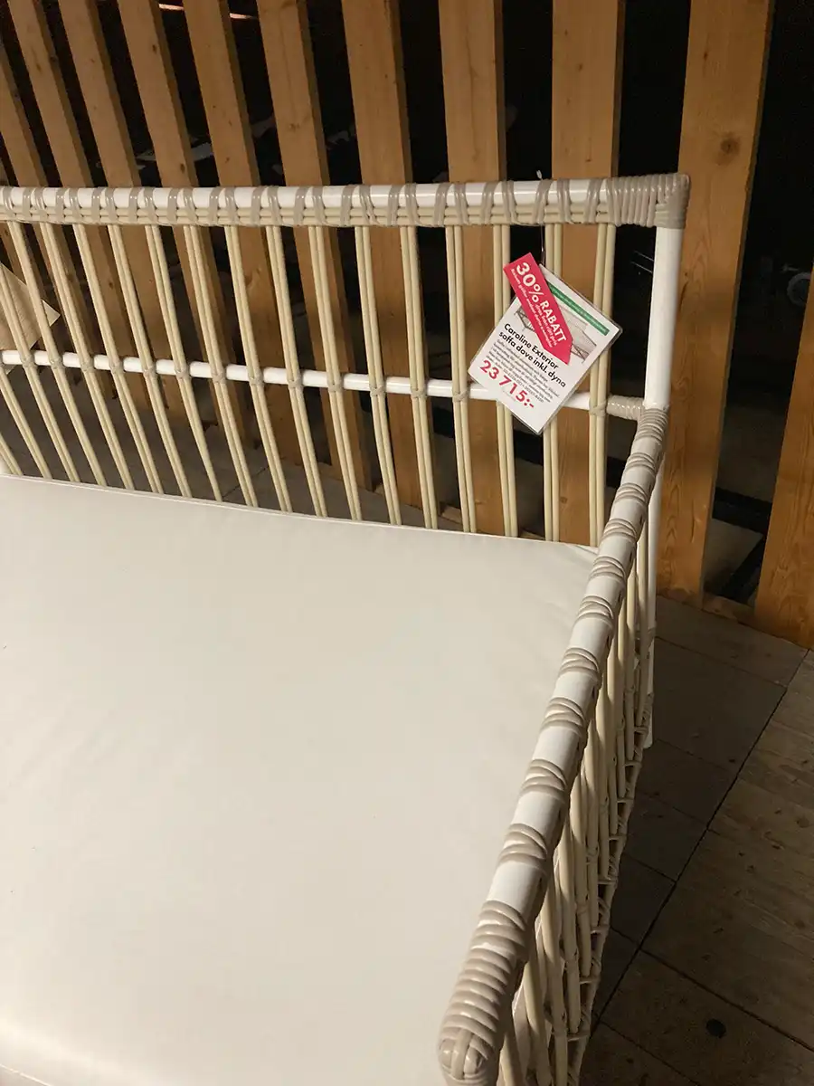 Caroline Exterior soffa dove inkl. dyna