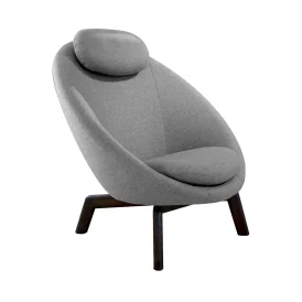 Pace loungefåtölj Mahogny/Ljusgrå Zen