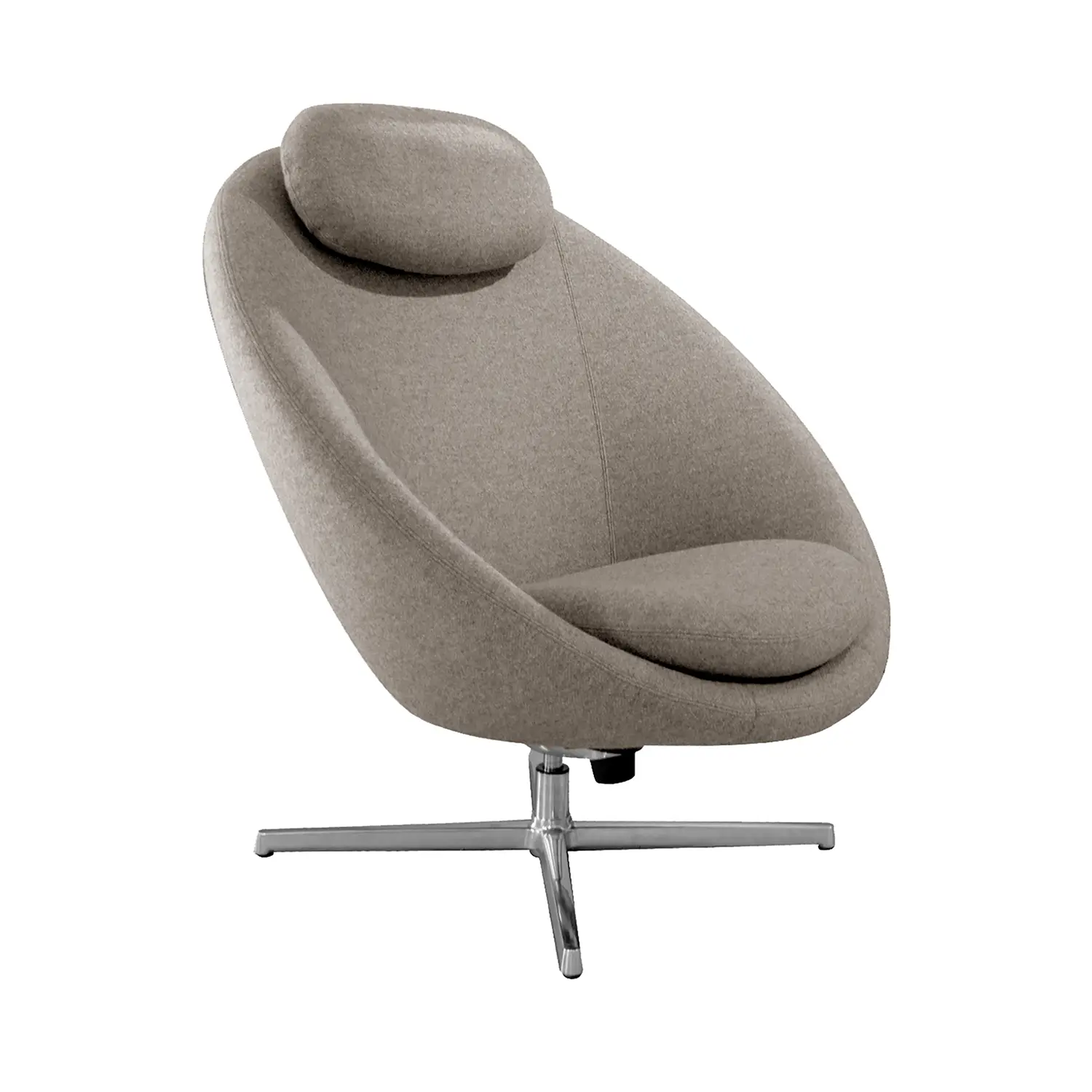 Product Image for Pace snurrfåtölj Polerad aluminium/Ljusbrun Zen