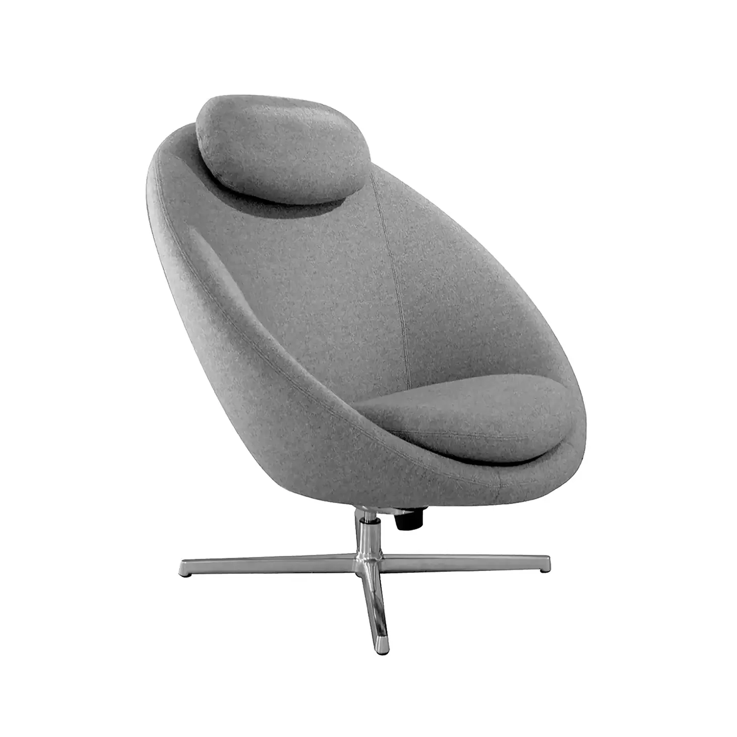 Product Image for Pace snurrfåtölj Polerad aluminium/Ljusgrå Zen