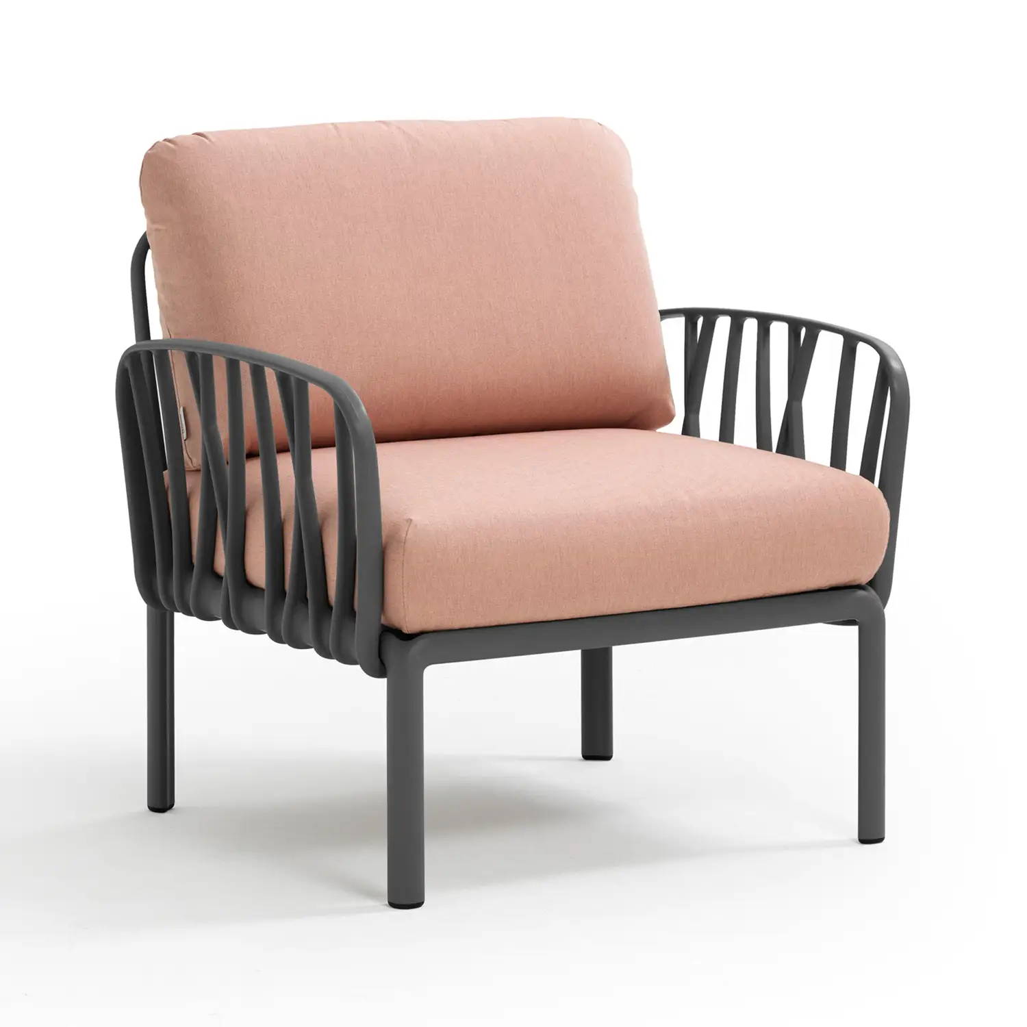 Nardi Komodo fåtölj antracit/rosa quarzo