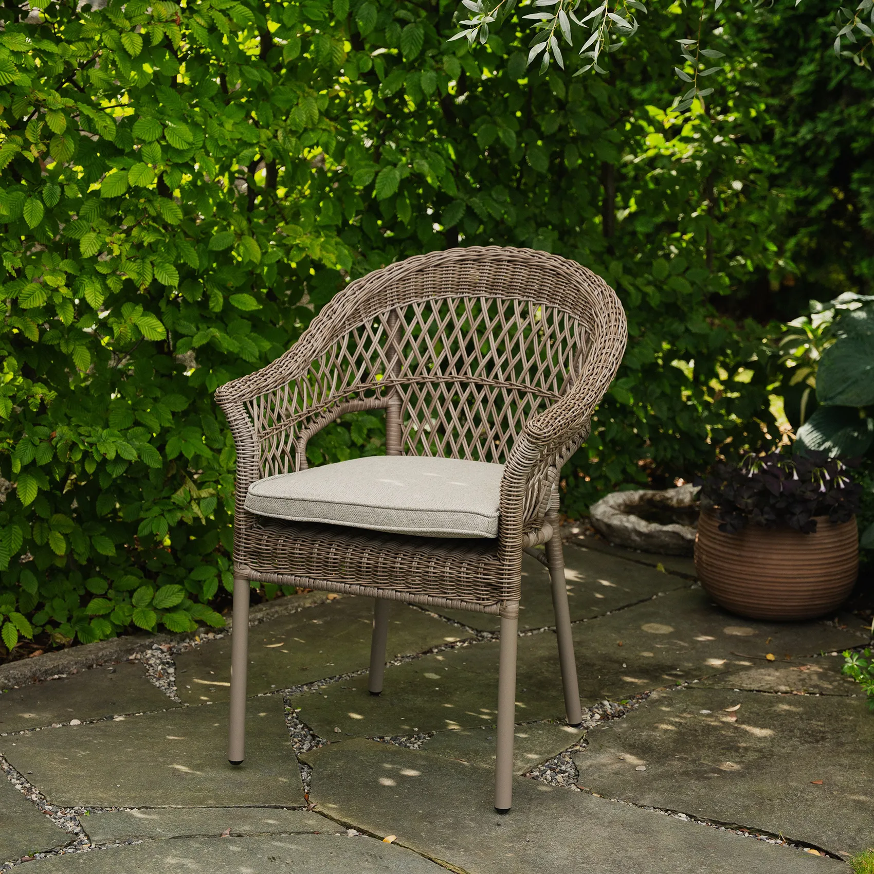 Tea Time karmstol drivved/lin