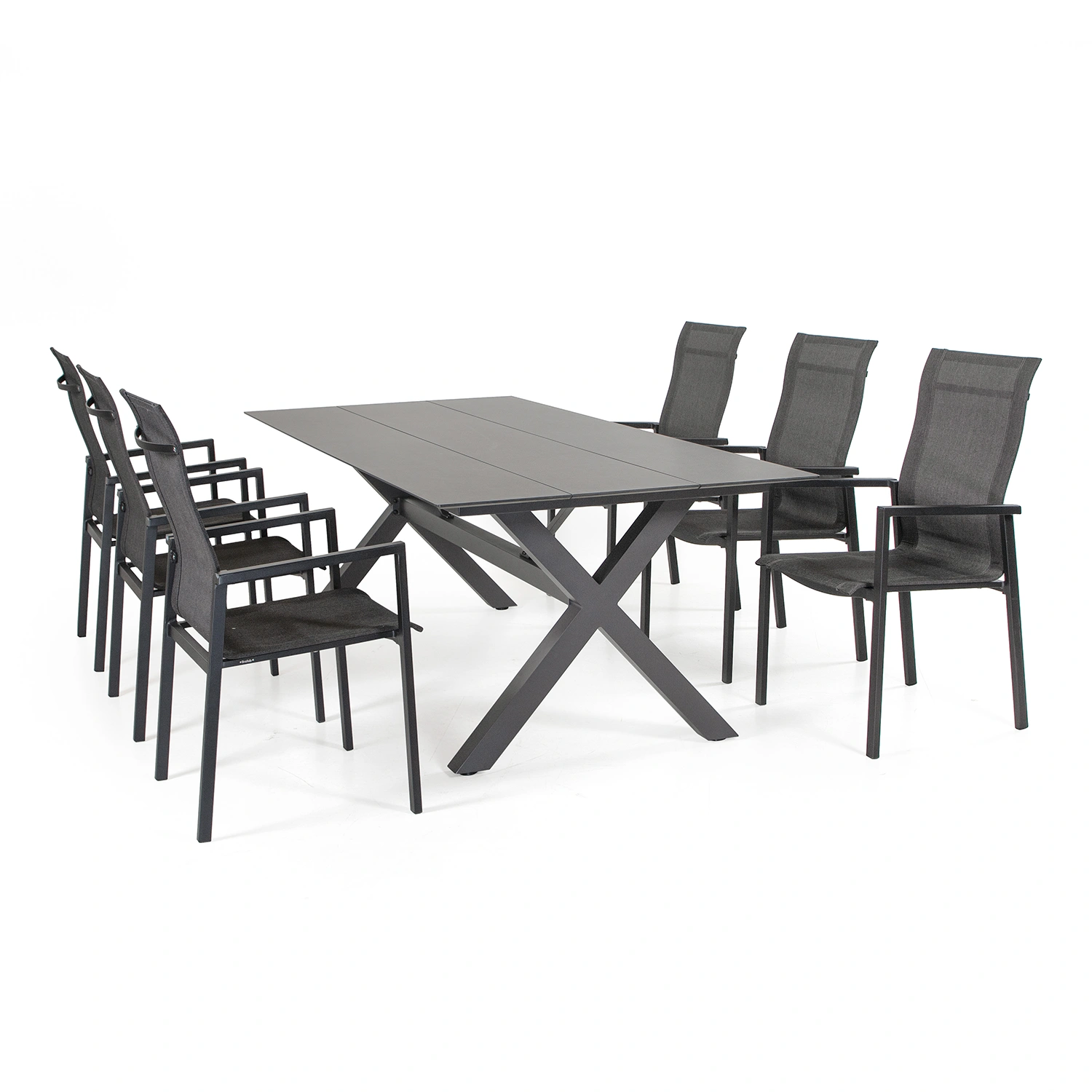 York matbord med Comfy karmstolar.