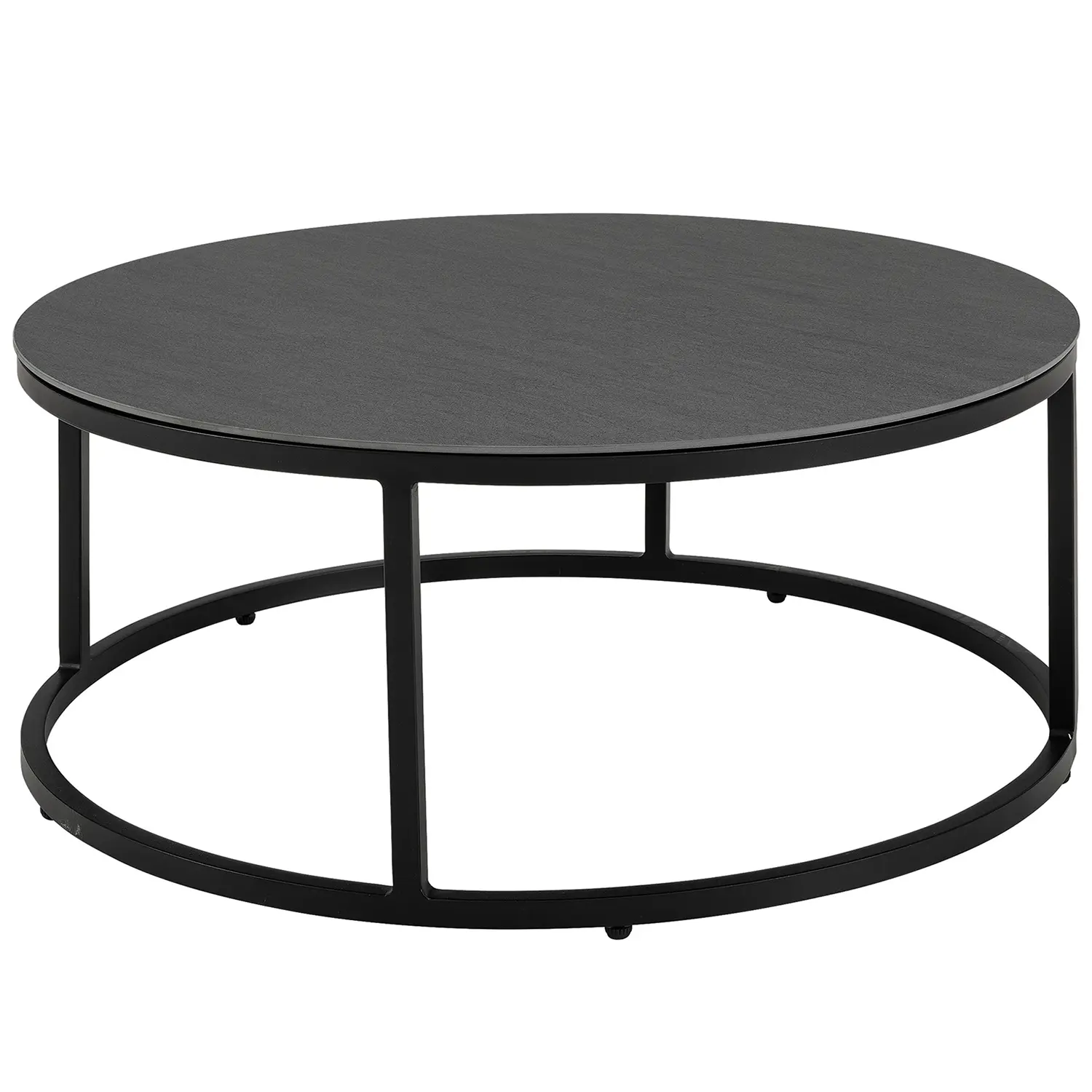 Romano soffbord svart Ø90 cm