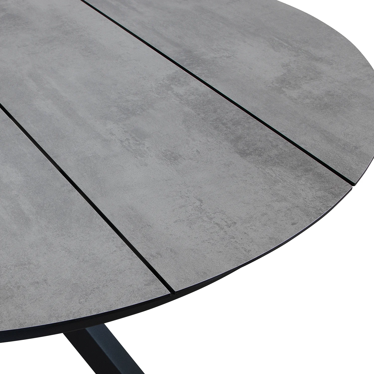 Matbord antracit/betonglook Ø120 cm