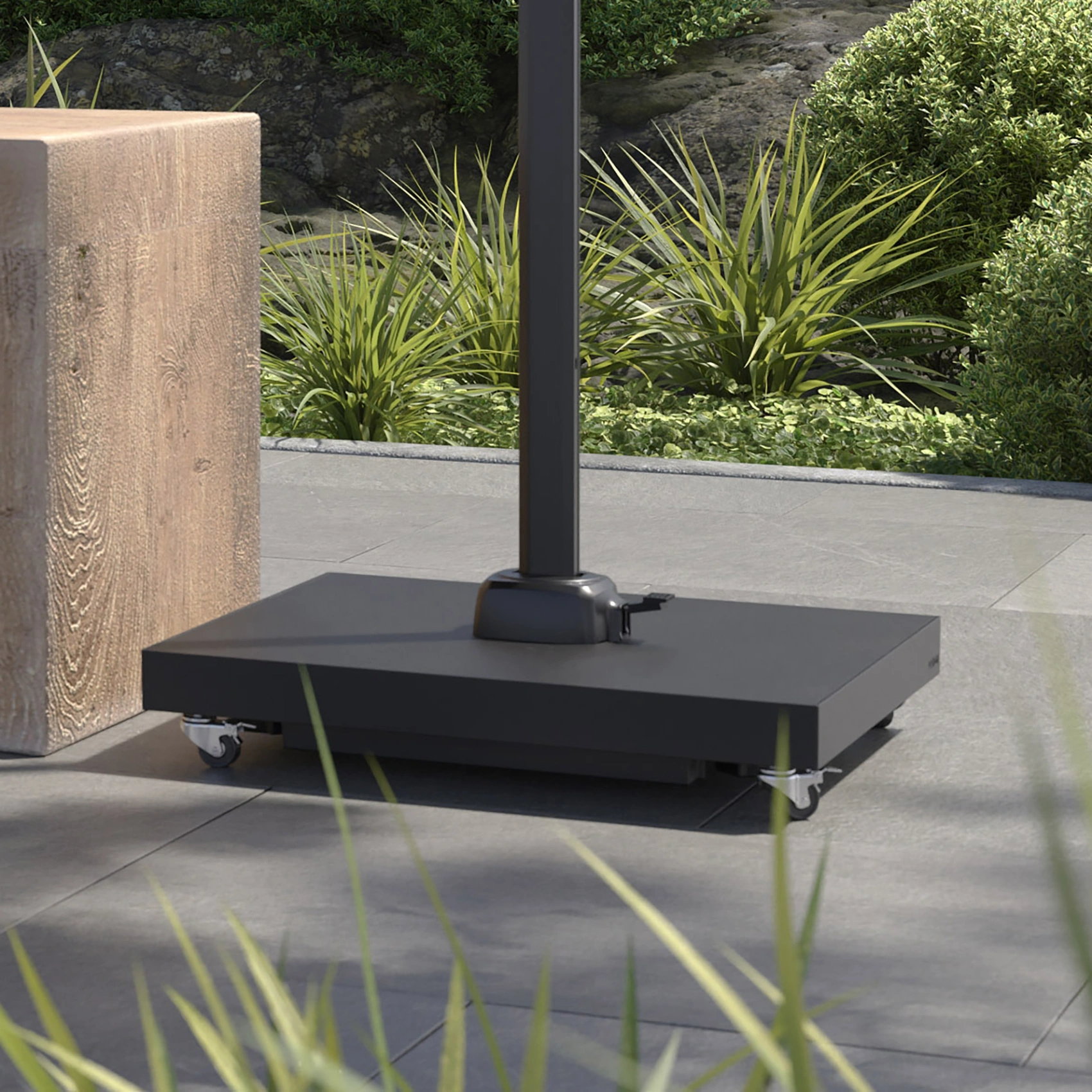 Ceramica parasollfot - antracit, 90 kg