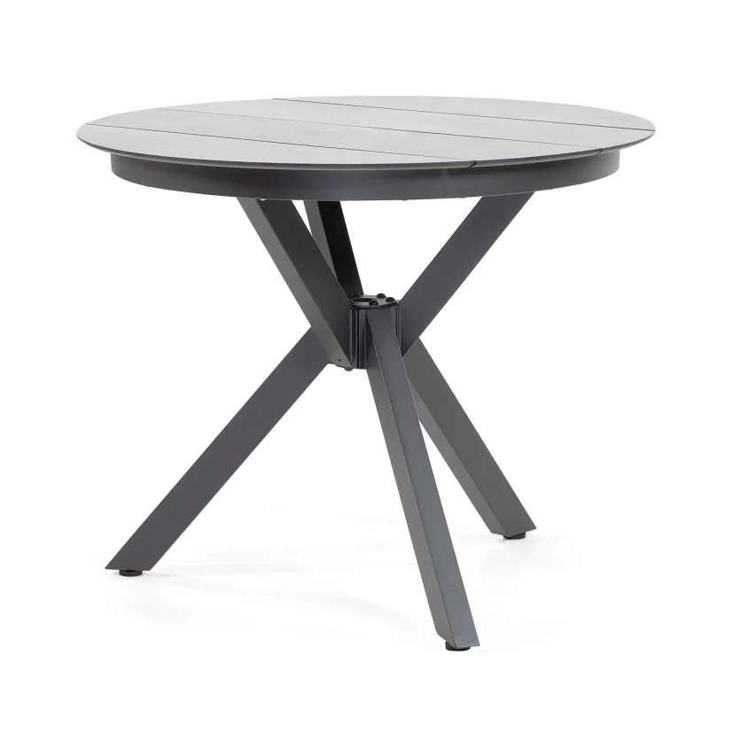 York matbord antracit/betonglook Ø90 cm