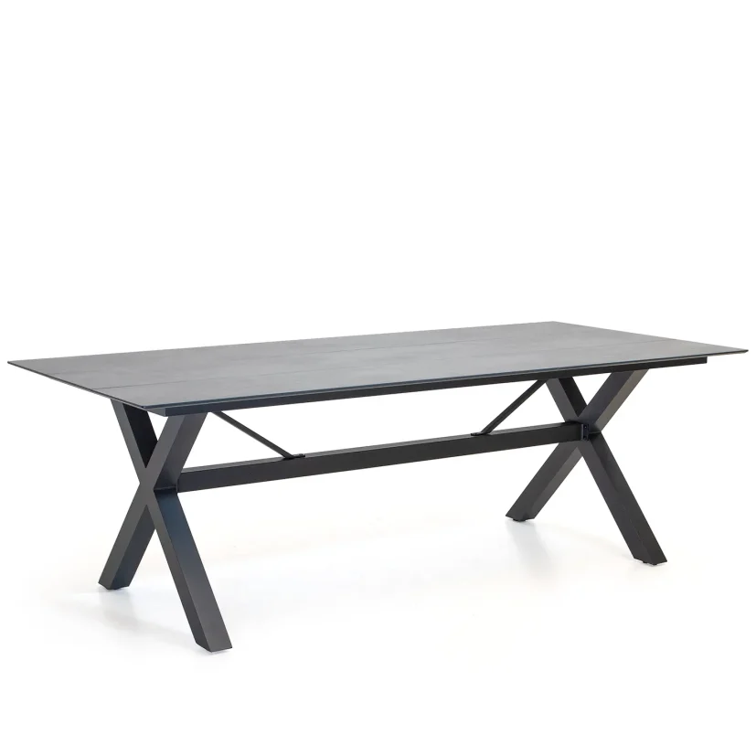 York matbord antracit/betonglook 220x100 cm