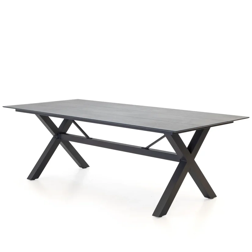 York matbord antracit/betonglook 220x100 cm