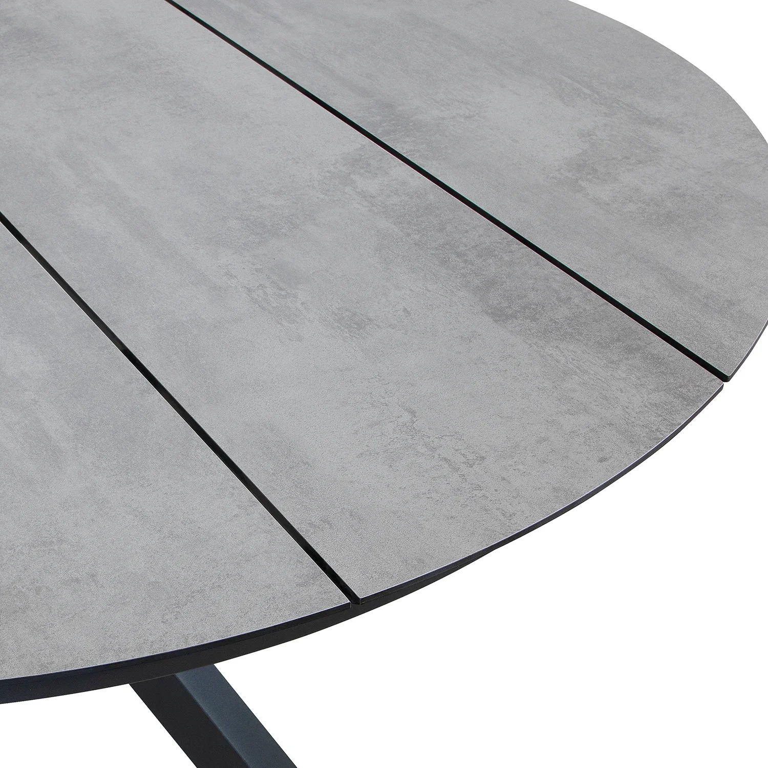 York matbord antracit/betonglook Ø120 cm