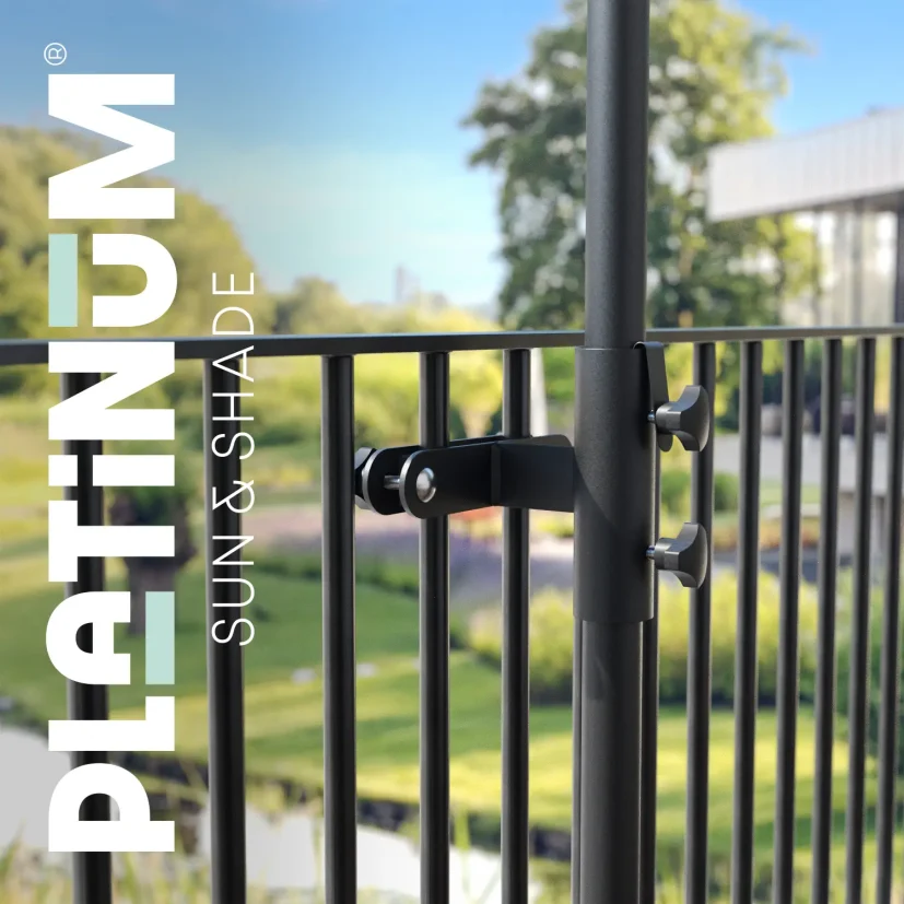 Parasollfäste vertikalt räcke, Ø38 mm