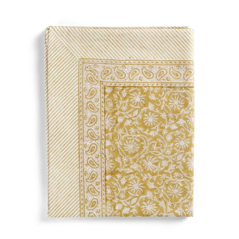 Bordsduk Margerita yellow olive 150x230 cm