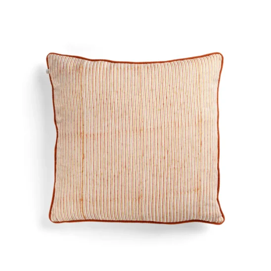 Multi stripe kuddfodral orange 50x50 cm