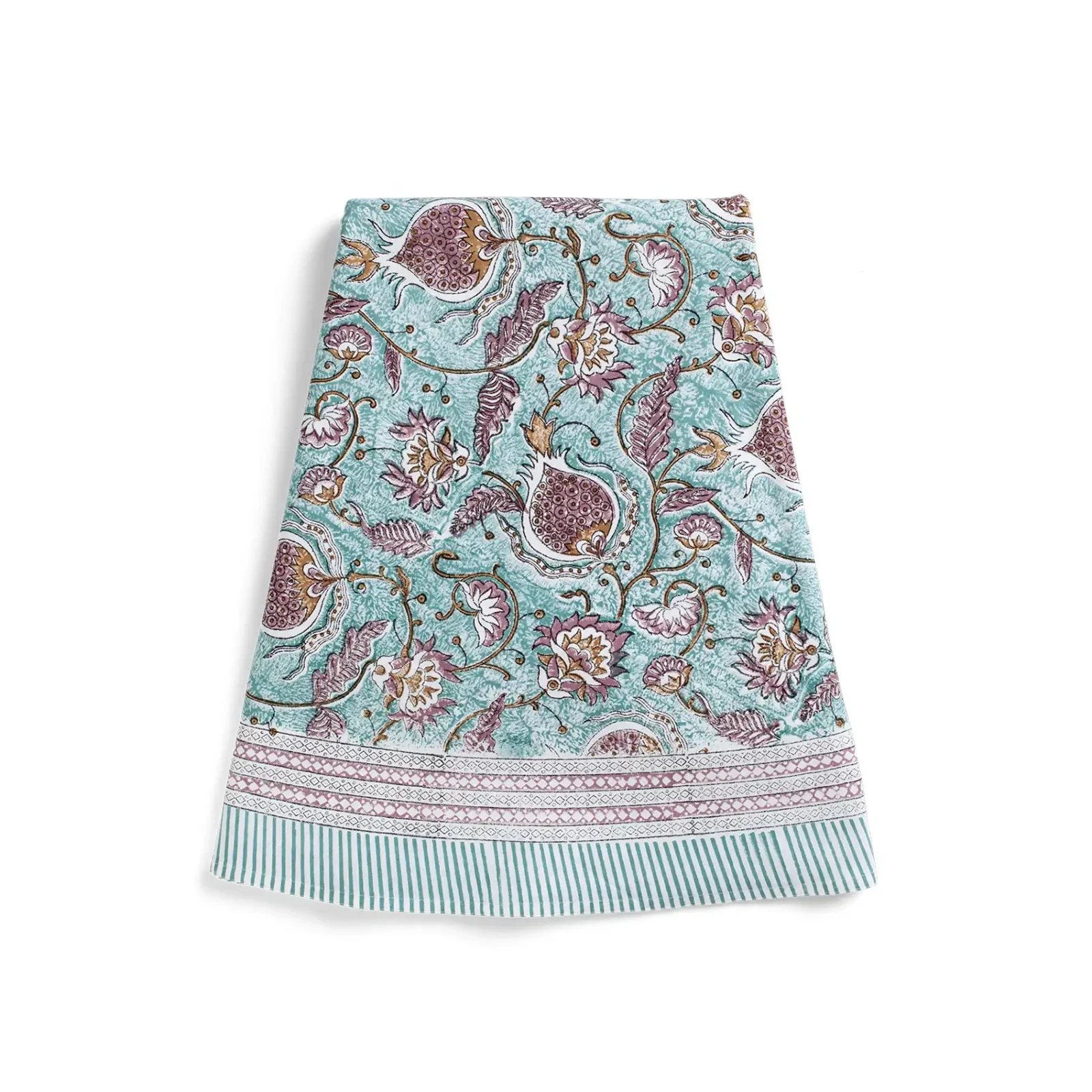 Bordsduk Pomegranate turkos, Ø220 cm