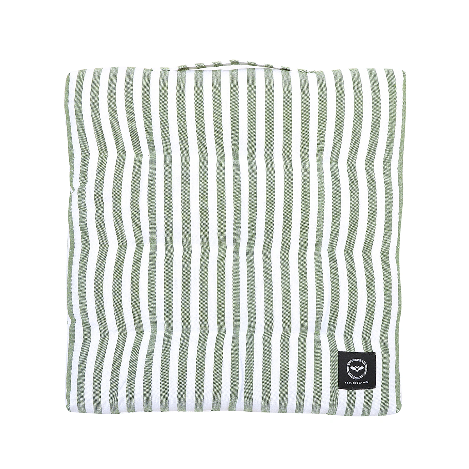 Product Image for Melker sittdyna vaxad, grön/vit, 38x38 cm
