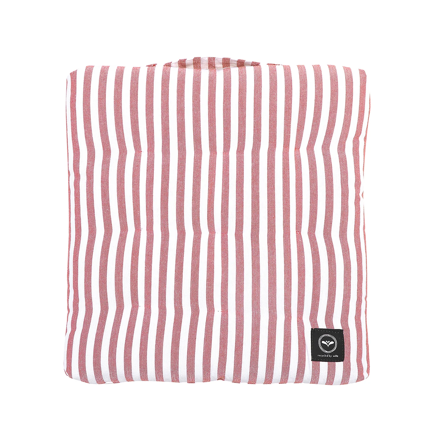 Product Image for Melker sittdyna vaxad, rosa/vit, 38x38 cm