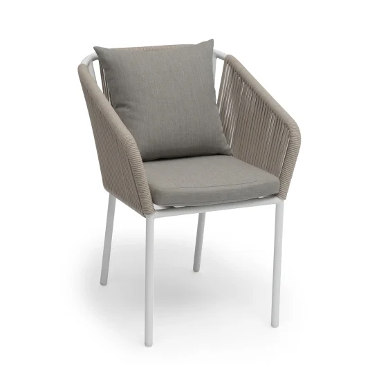 Lersund matstol vit/beige