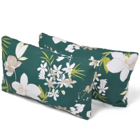 Sidokuddar 1 par Botanical grön