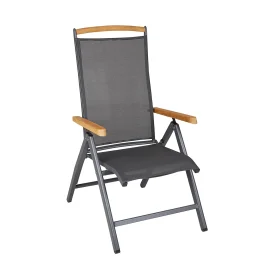 Andy positionsstol antracit/antracit/teak
