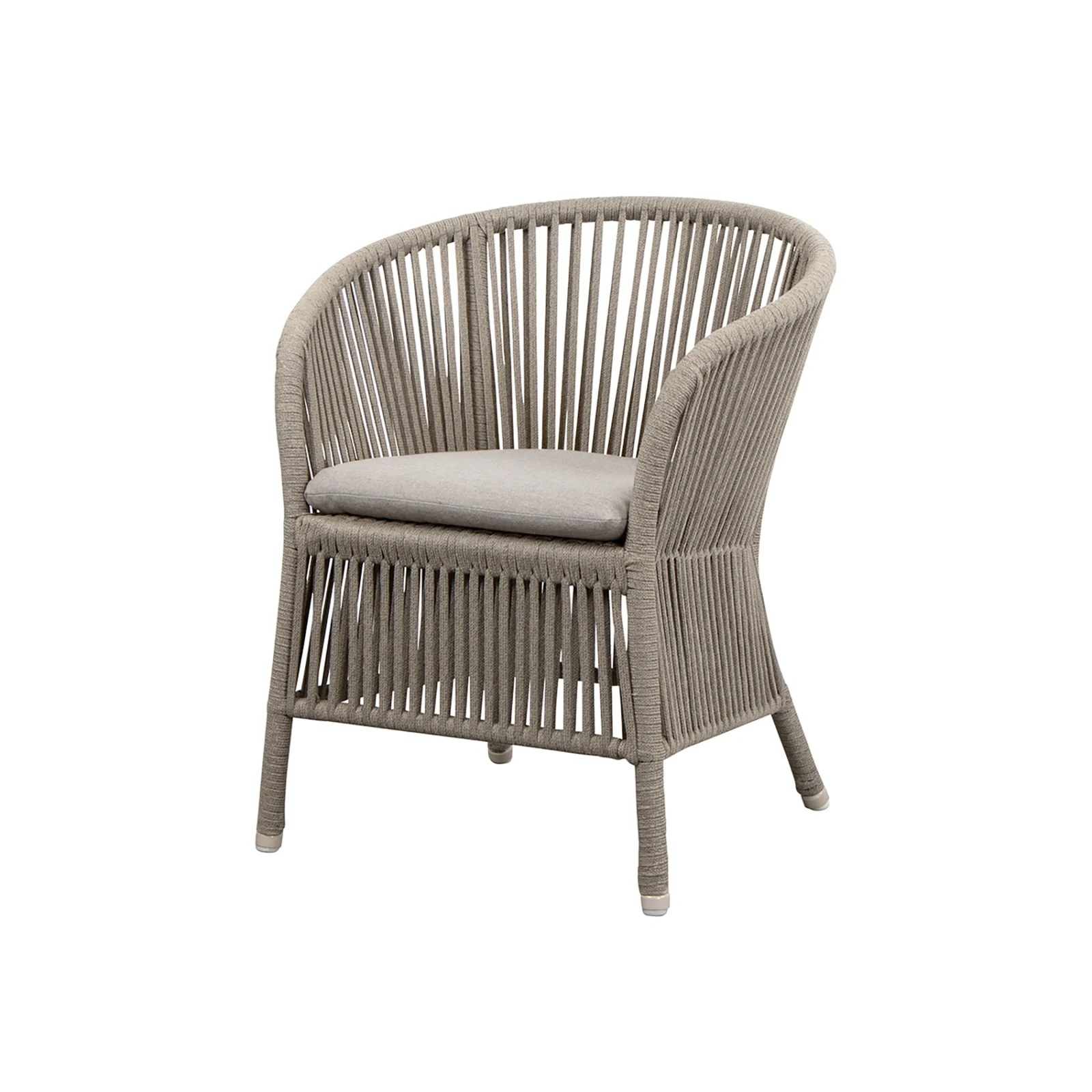 Derby karmstol taupe - med dyna