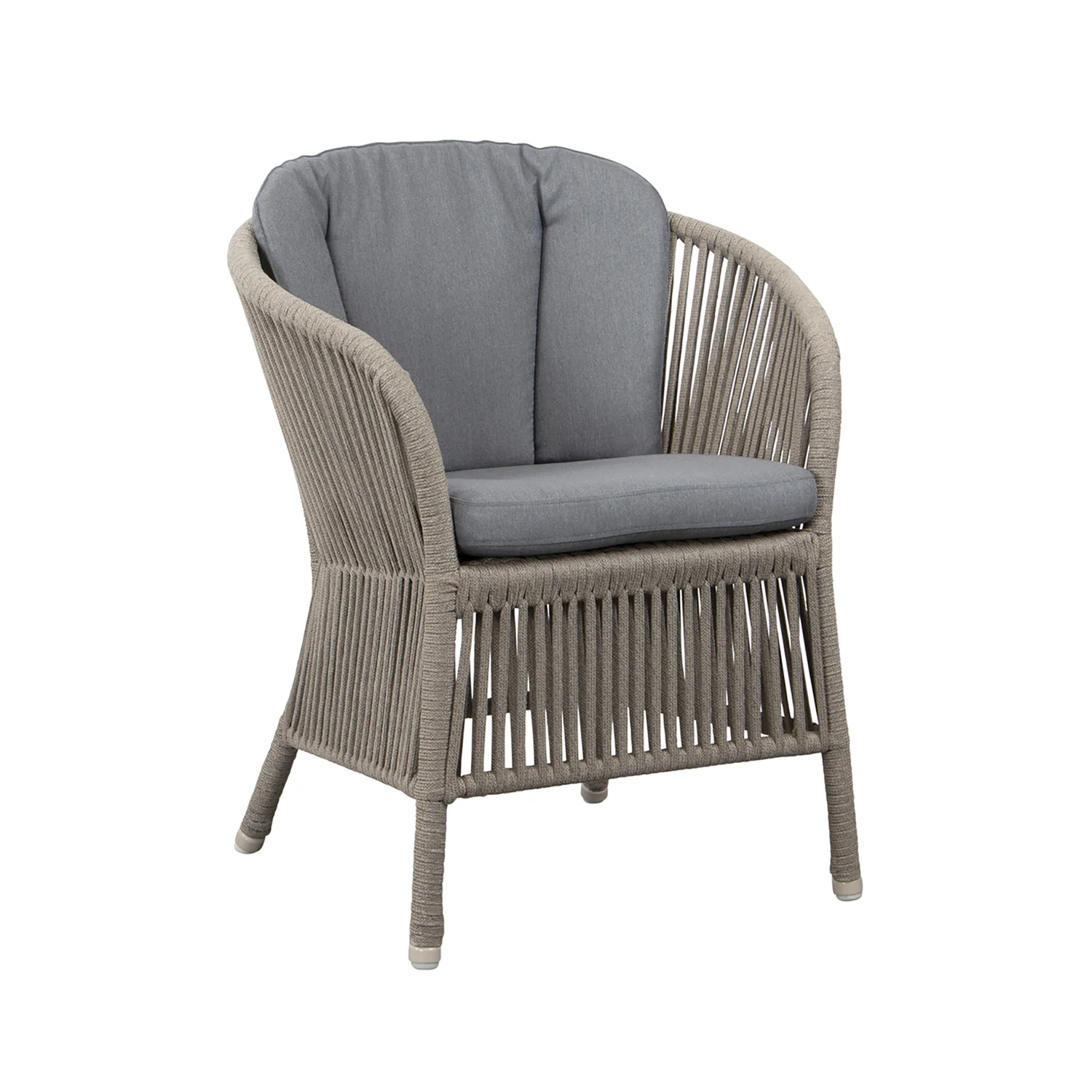 Derby karmstol taupe med dyna