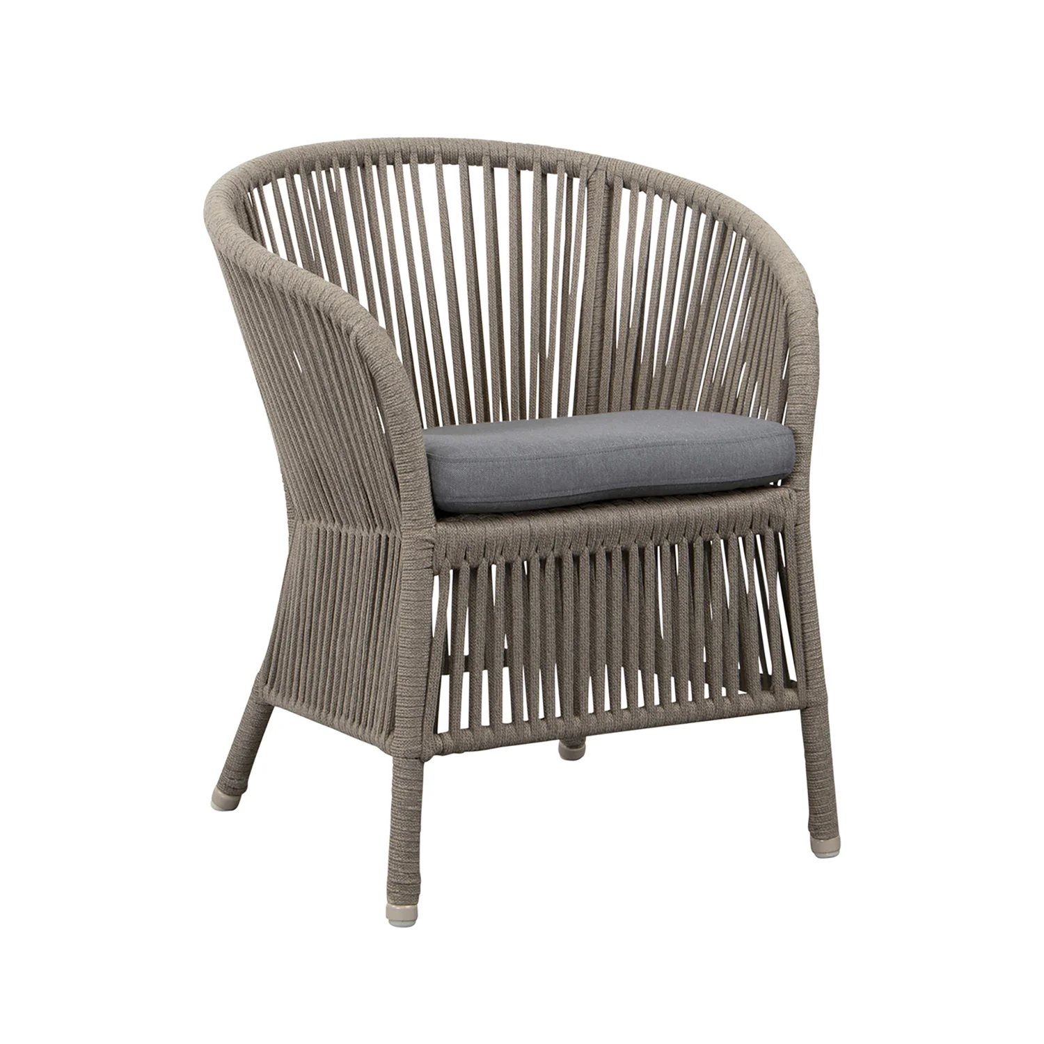 Derby karmstol taupe med dyna