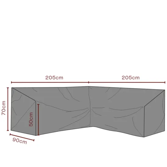 Hörnsoffskydd - Andas, V205/H205x90xH70 cm
