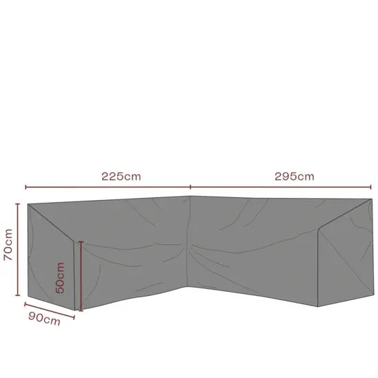 Hörnsoffskydd - Andas, V295/H225x90xH70 cm