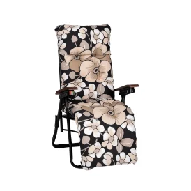 Varax Baden Baden stol med träarmstöd - svart/Nostalgi beige