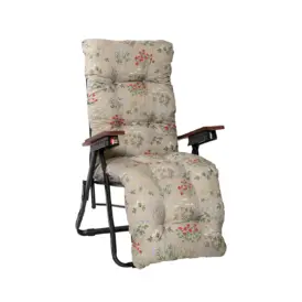 Varax Baden Baden stol med träarmstöd - svart/Meadow