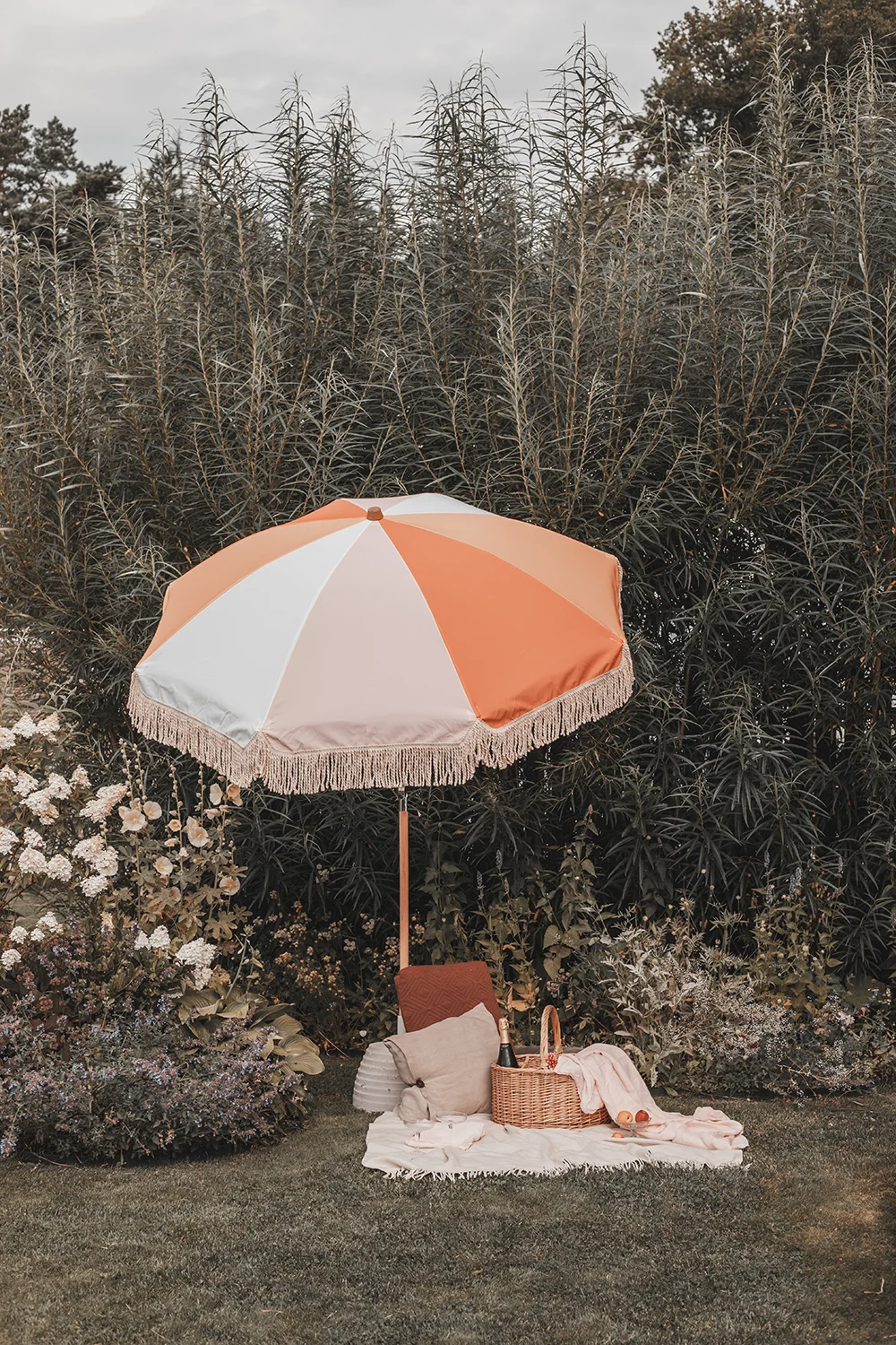 Loulé Sunny Peach strandparasoll Ø180 cm