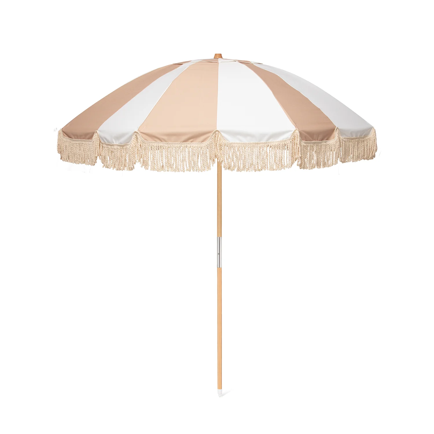 Product Image for Monte Clerigo Striped Caramel trädgårdsparasoll Ø210 cm