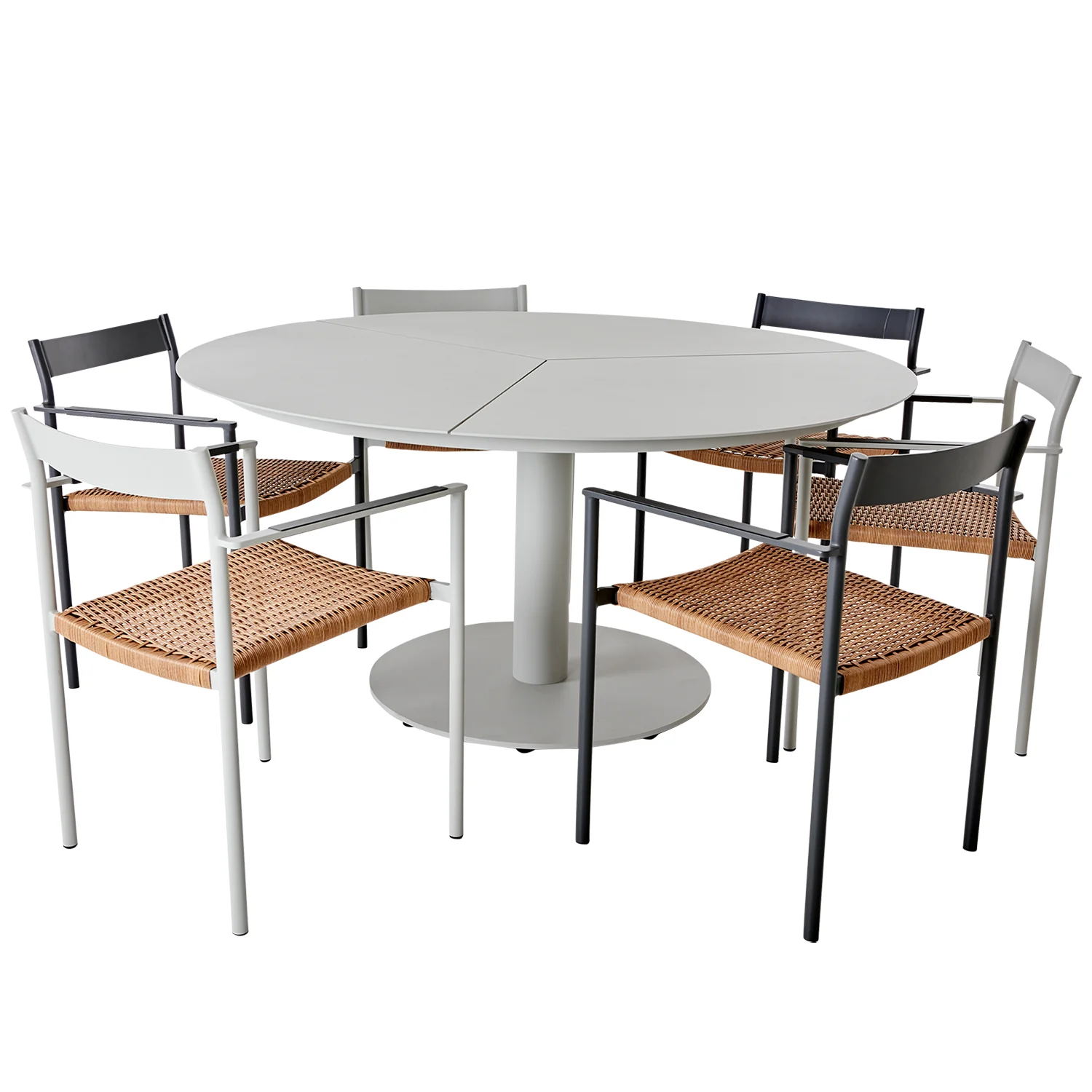 Peace matbord ljusgrå Ø150 cm