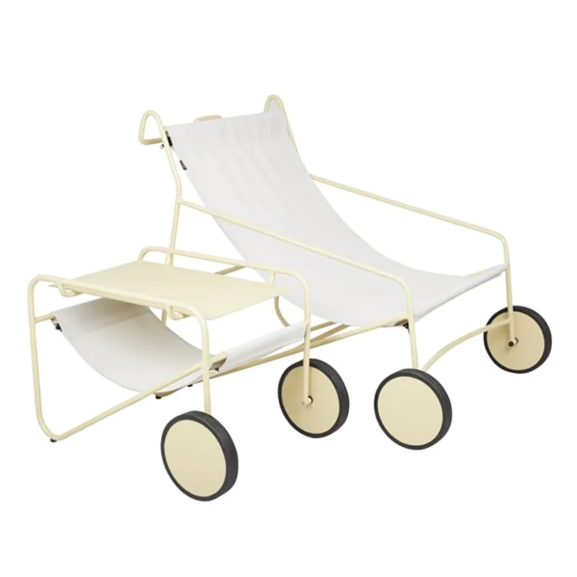 Poul Table sidobord Lemon/Offwhite