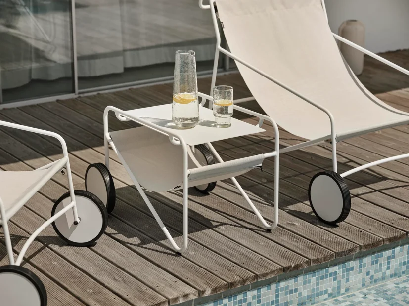 Poul Chair loungefåtölj Vit