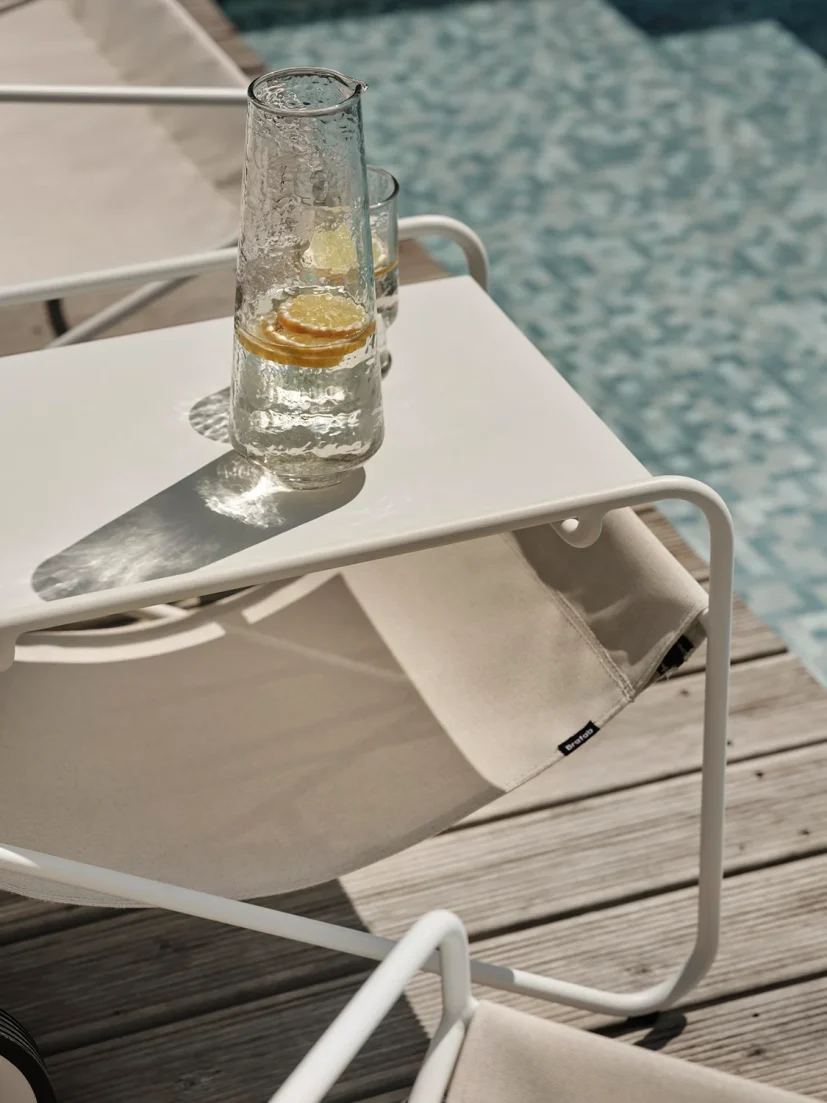Poul Chair loungefåtölj Vit