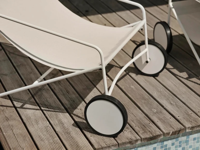 Poul Chair loungefåtölj Vit