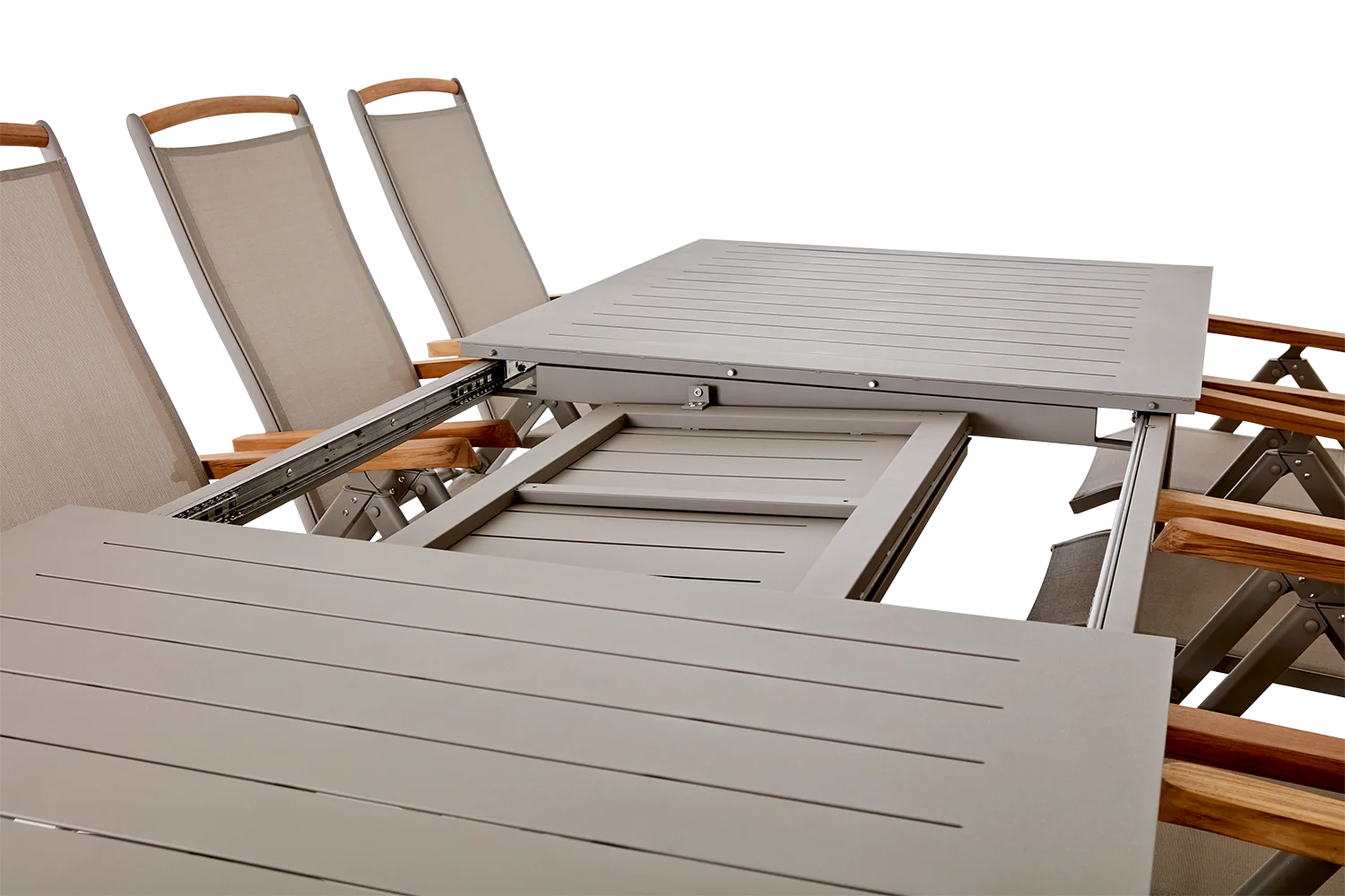 Lomma matbord khaki 194-312x100 cm