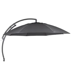Easy Sun frihängande parasoll antracit/antracit, Ø375 cm