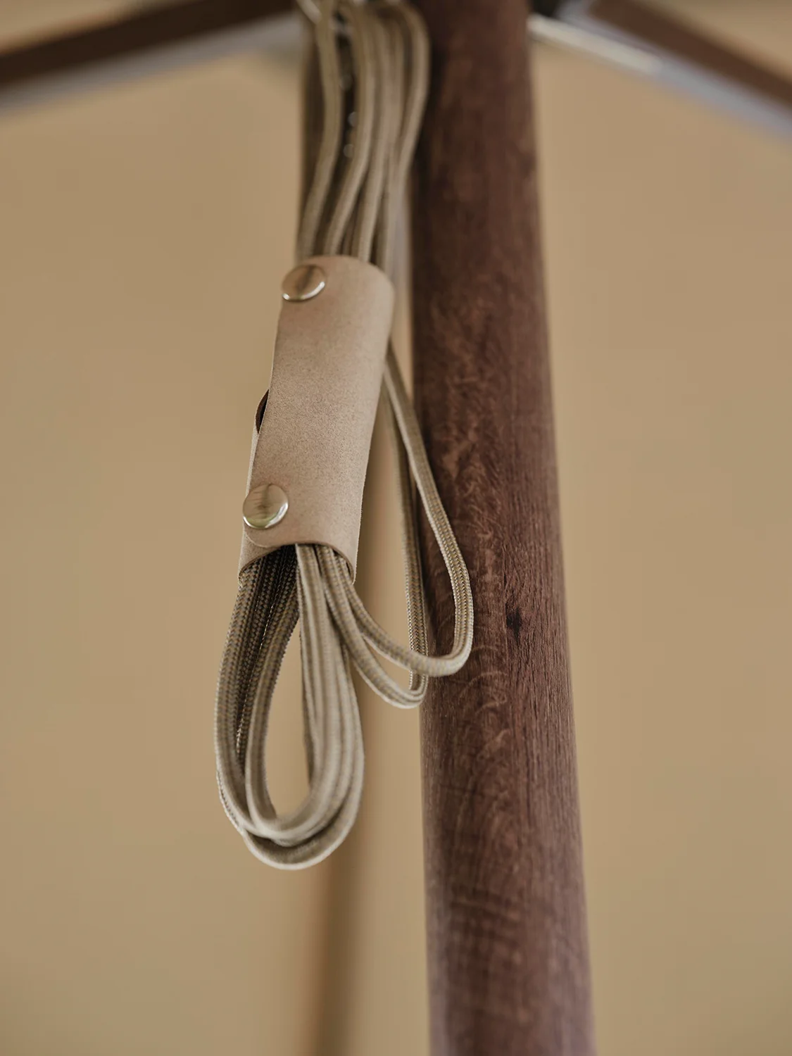 Paliano parasoll brun/taupe, Ø350 cm - Bild 5