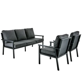 Rana soffgrupp 3-sits hög svart