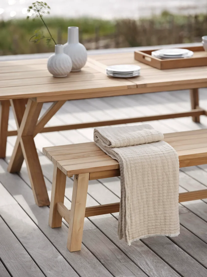 Brutus matbord teak 200/265x100 cm