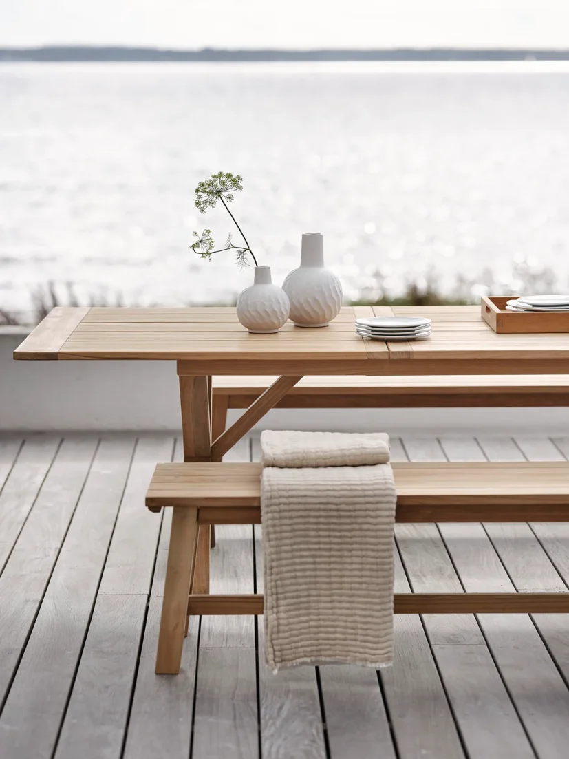 Brutus matbord teak 200/265x100 cm