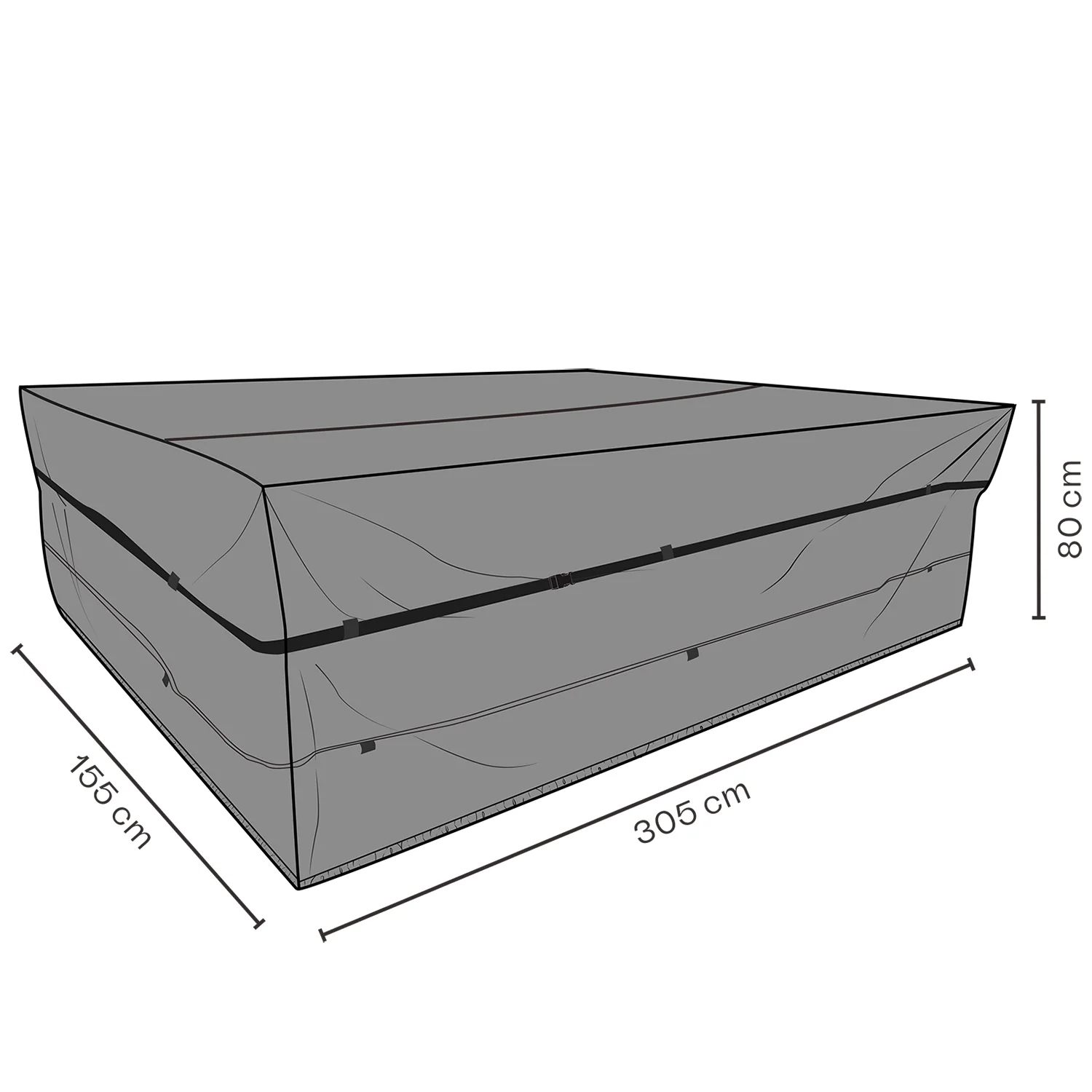 Möbelskydd - Vattentät, matgrupp 305x155xH80 cm