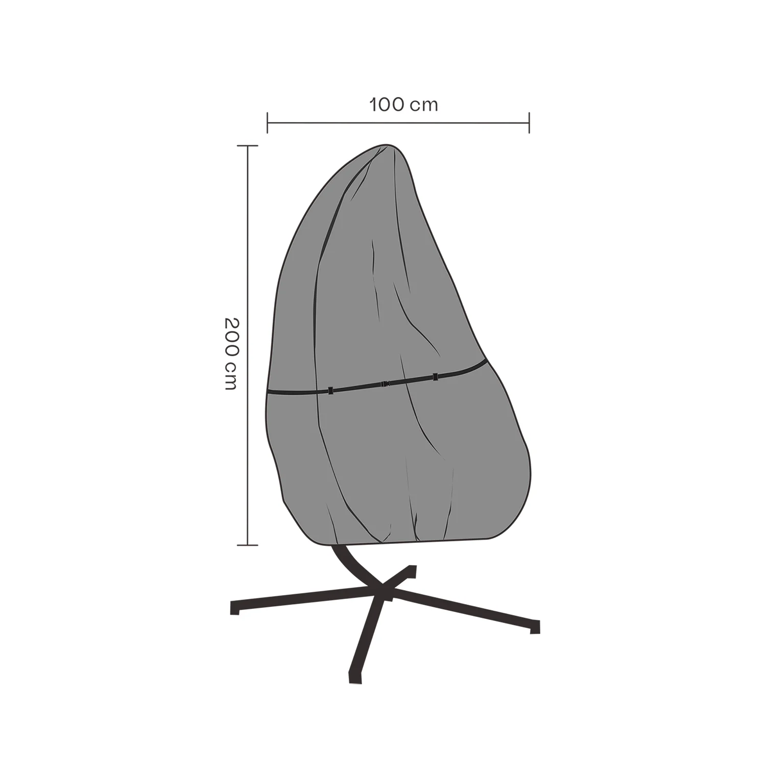 Möbelskydd - Vattentät, hänggunga Ø100xH200 cm